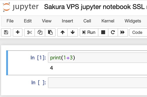 Sakura VPS Jupyter Notebook HTTPS SSL